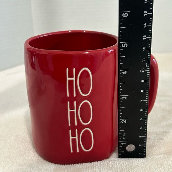Rae Dunn Artisan Collection by Magenta “HO HO HO” Embossed Ceramic Christmas Mug - Picture 7 of 10